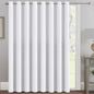 H.VERSAILTEX 100% Blackout Curtains for Bedroom Black Out Curtains 96 inch Thermal Insulated Long Blackout Curtains for Living Room, Energy Saving Curtains for Patio Door Grommet (1 Panel, Jet Black)
