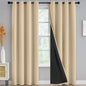 Yakamok Emerald Green Blackout Curtains 84 inches for Living Room, 52" Wide