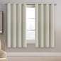 H.VERSAILTEX 100% Blackout Curtains for Bedroom Black Out Curtains 96 inch Thermal Insulated Long Blackout Curtains for Living Room, Energy Saving Curtains for Patio Door Grommet (1 Panel, Jet Black)