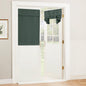 RYB HOME Blackout French Door Curtain, No Drill, W26 x L69, Black, 1 Panel