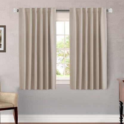 H.VERSAILTEX Blackout Curtains Thermal Insulated Window Treatment Panels Room Darkening Blackout Drapes for Living Room Back Tab/Rod Pocket Bedroom Draperies, 52 x 84 Inch, Light Sage, 2 Panels