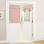 RYB HOME Blackout French Door Curtain, No Drill, W26 x L69, Black, 1 Panel