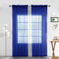 SpaceDresser Sheer Voile Curtains for Living Room 84 Inch Long 2 Panels