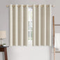 MIULEE 100% Blackout Linen Curtains for Bedroom 52x90 Inches Natural Beige