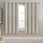 H.VERSAILTEX 100% Blackout Curtains for Bedroom Black Out Curtains 96 inch Thermal Insulated Long Blackout Curtains for Living Room, Energy Saving Curtains for Patio Door Grommet (1 Panel, Jet Black)