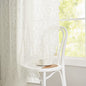 ALIGOGO Short White Lace Kitchen Curtains 36 Length 2 Panels W26 x L36 Inch
