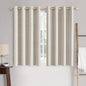 MIULEE 100% Blackout Linen Curtains for Bedroom 52x90 Inches Natural Beige