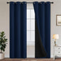 Yakamok Emerald Green Blackout Curtains 84 inches for Living Room, 52" Wide