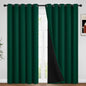 Yakamok Emerald Green Blackout Curtains 84 inches for Living Room, 52" Wide