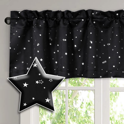H.VERSAILTEX Blackout Curtain Valances for Kitchen Window/Living Room/Bathroom Privacy Added Rod Pocket Home Decoration Winow Valance, 52" W x 18" L, Floral in Sage and Brown