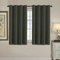 H.VERSAILTEX 100% Blackout Curtains for Bedroom Black Out Curtains 96 inch Thermal Insulated Long Blackout Curtains for Living Room, Energy Saving Curtains for Patio Door Grommet (1 Panel, Jet Black)