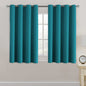 H.VERSAILTEX 100% Blackout Curtains for Bedroom Black Out Curtains 96 inch Thermal Insulated Long Blackout Curtains for Living Room, Energy Saving Curtains for Patio Door Grommet (1 Panel, Jet Black)