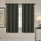H.VERSAILTEX 100% Blackout Curtains for Bedroom Black Out Curtains 96 inch Thermal Insulated Long Blackout Curtains for Living Room, Energy Saving Curtains for Patio Door Grommet (1 Panel, Jet Black)