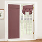 RYB HOME Blackout French Door Curtain, No Drill, W26 x L69, Black, 1 Panel