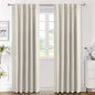 H.VERSAILTEX Blackout Curtains Thermal Insulated Window Treatment Panels Room Darkening Blackout Drapes for Living Room Back Tab/Rod Pocket Bedroom Draperies, 52 x 84 Inch, Light Sage, 2 Panels