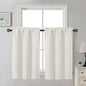 Gwine Black Tier Curtains 24 Inch Long 2 Panels for Kitchen
