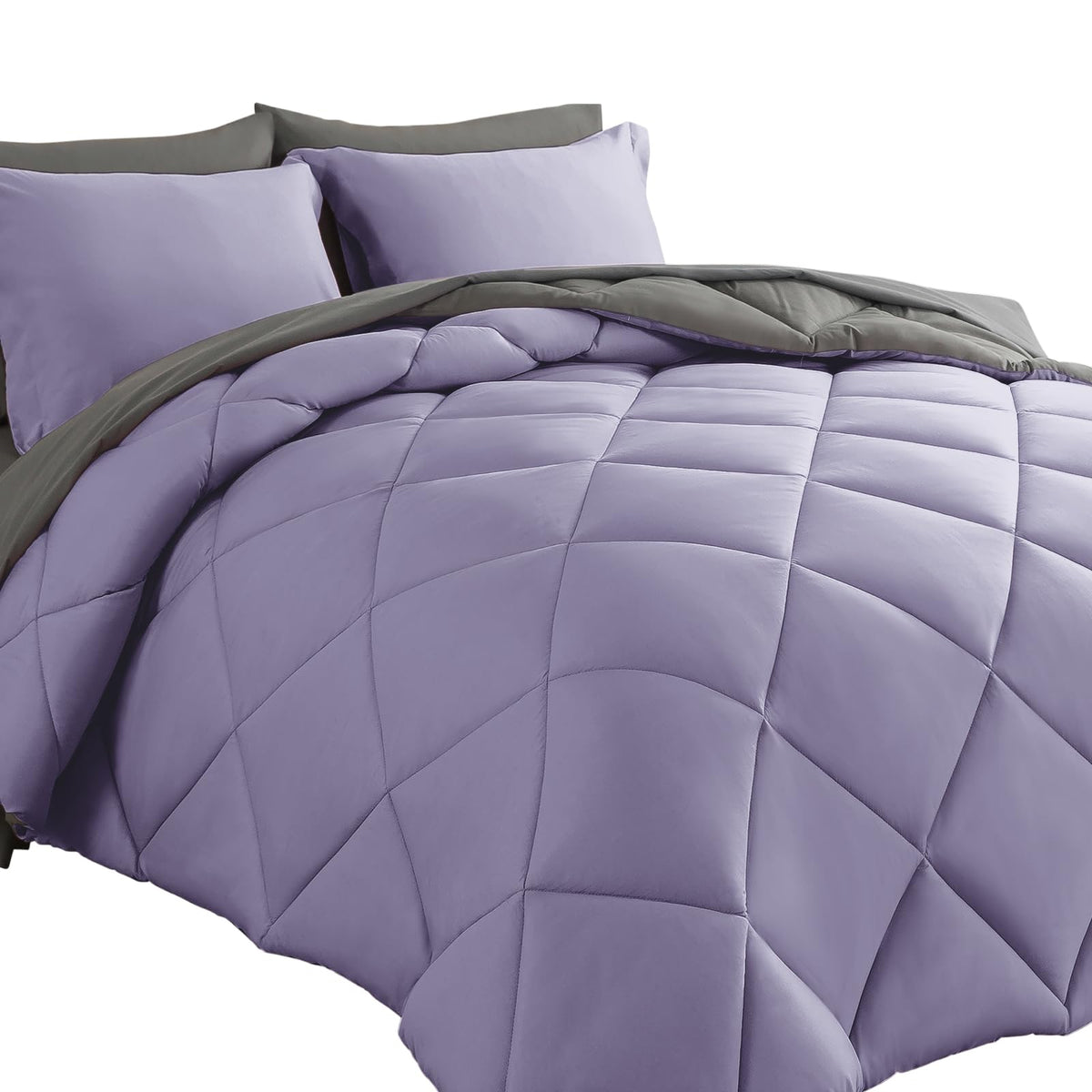 Cosybay 7pcs Reversible Comforter Set Full Down Alternative Bedding Sets