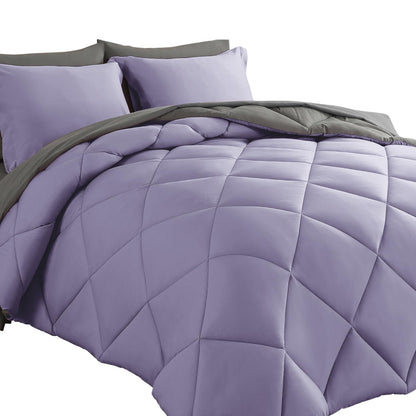 Cosybay 7pcs Reversible Comforter Set Full Down Alternative Bedding Sets
