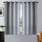 SimpleHome Ombre Black to Grey White Curtains for Living Room 52Wx84L