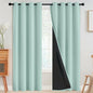 SimpleHome Cream 100% Blackout Curtains Room Darkening Living Room 84 Inch