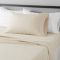 Amazon Basics Lightweight Super Soft Easy Care Breathable Microfiber 4 Piece Bed Sheets Set with 14-Inch Deep Pockets, Full, Navy Blue, Solid