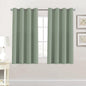 H.VERSAILTEX 100% Blackout Curtains for Bedroom Black Out Curtains 96 inch Thermal Insulated Long Blackout Curtains for Living Room, Energy Saving Curtains for Patio Door Grommet (1 Panel, Jet Black)