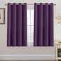H.VERSAILTEX 100% Blackout Curtains for Bedroom Black Out Curtains 96 inch Thermal Insulated Long Blackout Curtains for Living Room, Energy Saving Curtains for Patio Door Grommet (1 Panel, Jet Black)