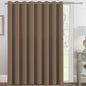 H.VERSAILTEX 100% Blackout Curtains for Bedroom Black Out Curtains 96 inch Thermal Insulated Long Blackout Curtains for Living Room, Energy Saving Curtains for Patio Door Grommet (1 Panel, Jet Black)