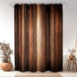 Rustic Brown Striped Shower Curtain Abstract Ombre Vintage Modern Masculine