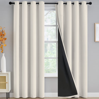Yakamok Emerald Green Blackout Curtains 84 inches for Living Room, 52" Wide