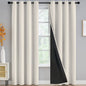 Yakamok Emerald Green Blackout Curtains 84 inches for Living Room, 52" Wide