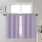 Gwine Black Tier Curtains 24 Inch Long 2 Panels for Kitchen