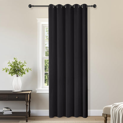 ChrisDowa Blackout Curtains Door Curtain for Doorway Privacy Closet Drapes
