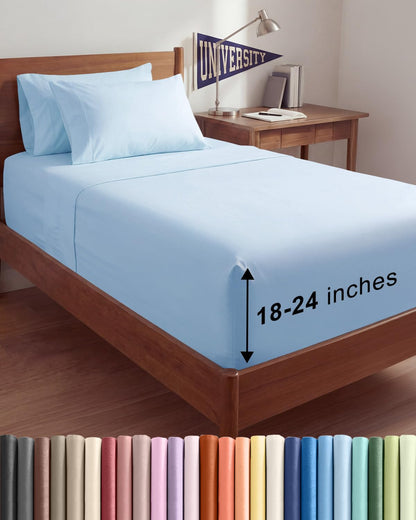 CGK Extra Deep King Sheet Set - 6pc Cooling Sheets - White