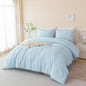PERFEMET 5 Pieces Lavender Purple Comforter Set Twin Girls Pom Bedding Sets