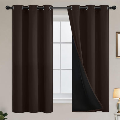 Yakamok Emerald Green Blackout Curtains 84 inches for Living Room, 52" Wide