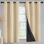 Yakamok Emerald Green Blackout Curtains 84 inches for Living Room, 52" Wide