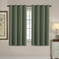 H.VERSAILTEX 100% Blackout Curtains for Bedroom Black Out Curtains 96 inch Thermal Insulated Long Blackout Curtains for Living Room, Energy Saving Curtains for Patio Door Grommet (1 Panel, Jet Black)