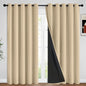 Yakamok Emerald Green Blackout Curtains 84 inches for Living Room, 52" Wide