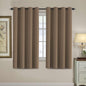H.VERSAILTEX 100% Blackout Curtains for Bedroom Black Out Curtains 96 inch Thermal Insulated Long Blackout Curtains for Living Room, Energy Saving Curtains for Patio Door Grommet (1 Panel, Jet Black)