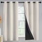 Yakamok Emerald Green Blackout Curtains 84 inches for Living Room, 52" Wide