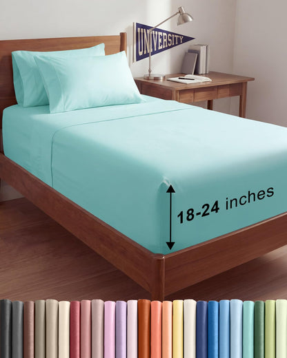 CGK Extra Deep King Sheet Set - 6pc Cooling Sheets - White