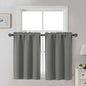 Gwine Black Tier Curtains 24 Inch Long 2 Panels for Kitchen