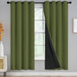 Yakamok Emerald Green Blackout Curtains 84 inches for Living Room, 52" Wide