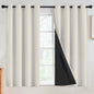 SimpleHome Cream 100% Blackout Curtains Room Darkening Living Room 84 Inch