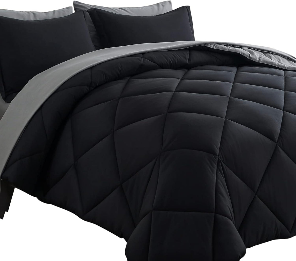Cosybay 7pcs Reversible Comforter Set Full Down Alternative Bedding Sets