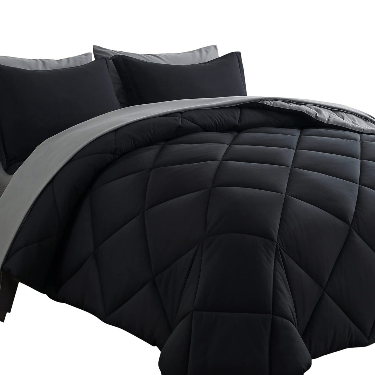 Cosybay 7pcs Reversible Comforter Set Full Down Alternative Bedding Sets