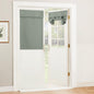 RYB HOME Blackout French Door Curtain, No Drill, W26 x L69, Black, 1 Panel