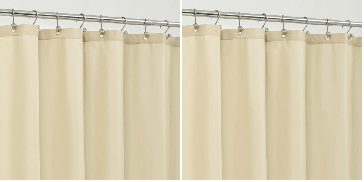 ALYVIA SPRING Waterproof Fabric Shower Curtain or Liner White, 72x72