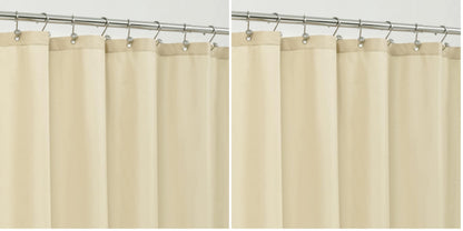 ALYVIA SPRING Waterproof Fabric Shower Curtain or Liner White, 72x72